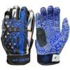 2022 Spiderz HYBRID Batting Gloves: Blue Line