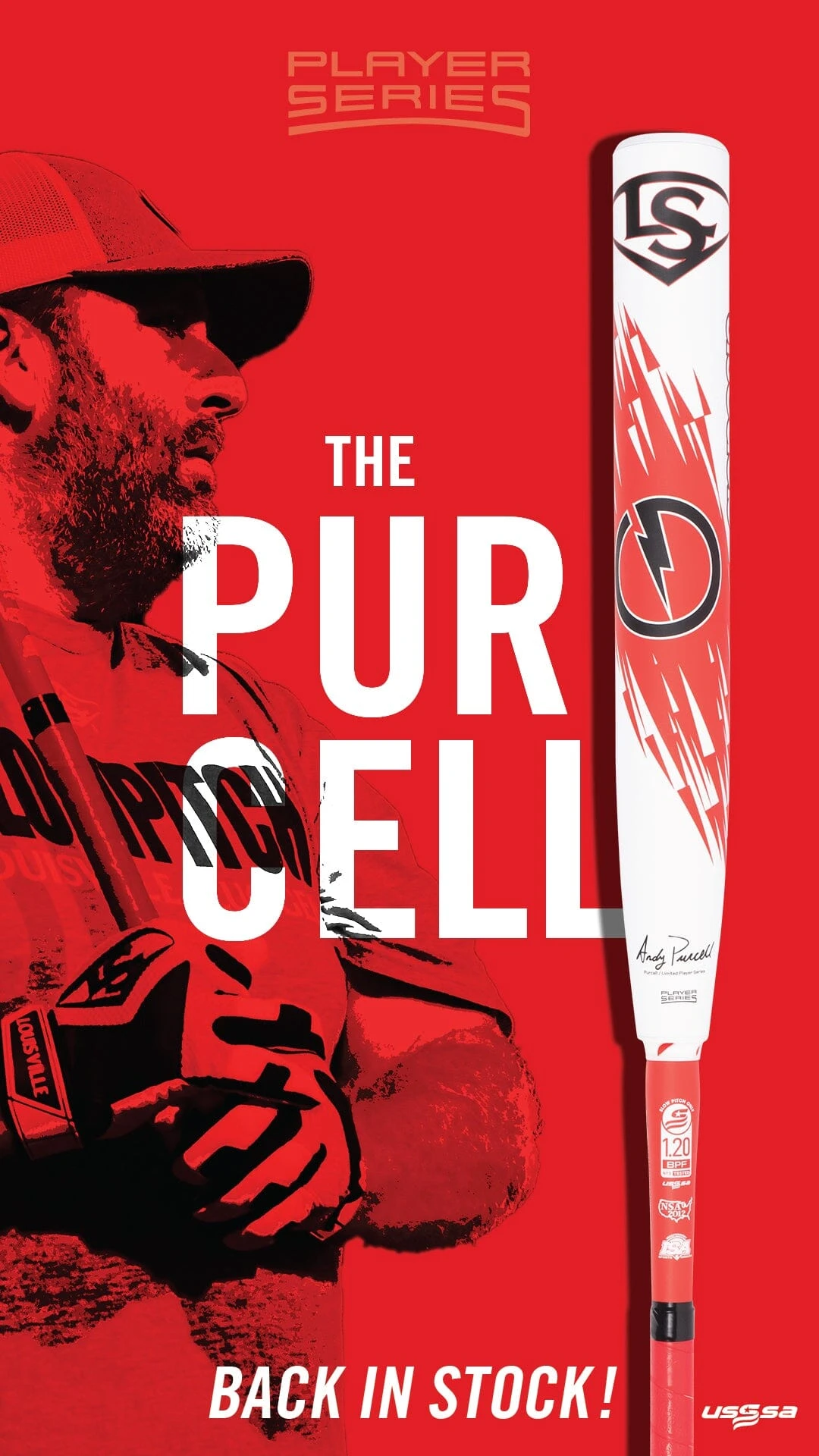 Louisville Slugger 240 Andy Purcell Genesis Slowpitch Softball Bat: WBL2554010 - Image 3