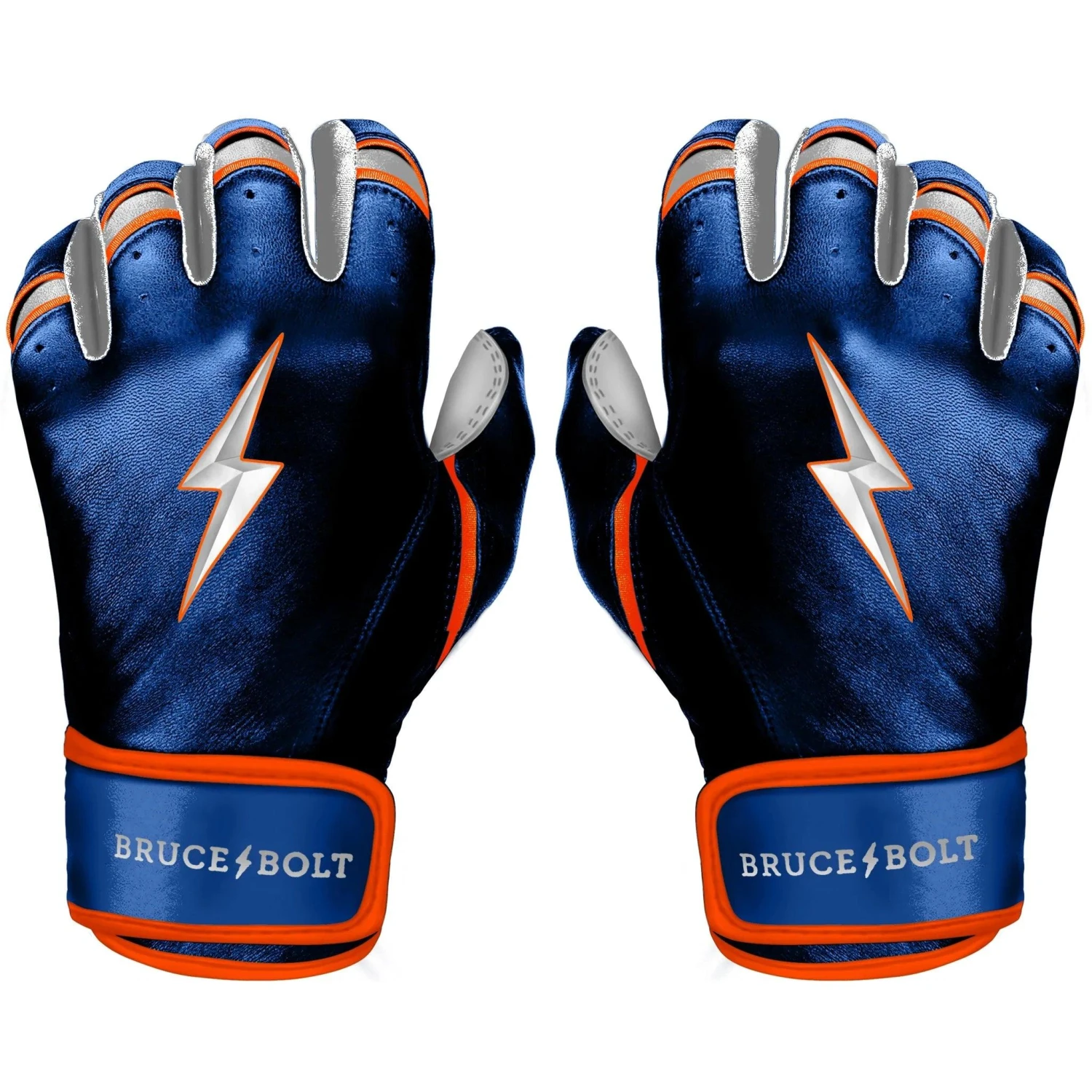 Bruce Bolt PREMIUM PRO NIMMO Short Cuff Batting Gloves: Blue